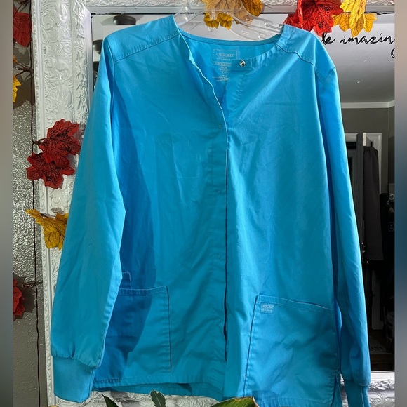 Cherokee Jackets & Blazers - Cherokee workwear sky blue lab coat large​